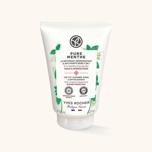 90301 Pastrues 3 në 1 me mente 125ml – Për lëkurë mikse në të yndyrshme. - Figura 1