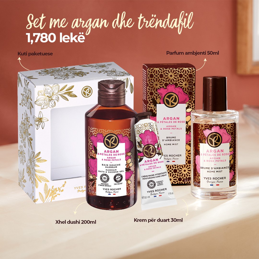setargani Set me argan dhe trëndafil - Figura 1